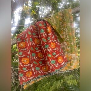 SOLD!!! NEW Reversible Kantha Quilt